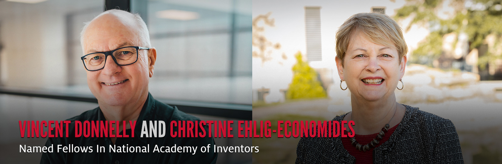 Vincent Donnelly and Christine Ehlig-Economides Named Fellows In National Academy of Inventors